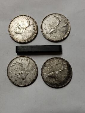Canadian 25 Cent Coins (Set of 4) - 50% Silver